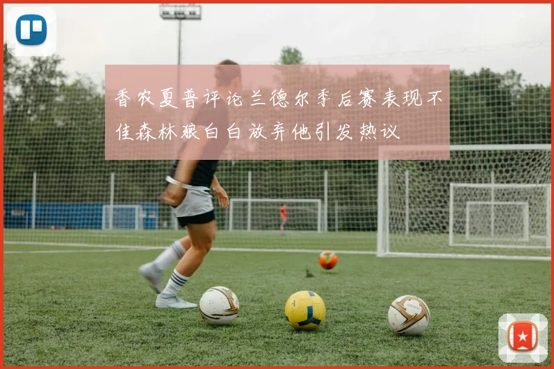香农夏普评论兰德尔季后赛表现不佳森林狼白白放弃他引发热议